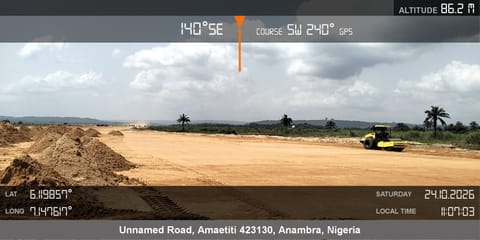 Site photo, 24 Oct 2026