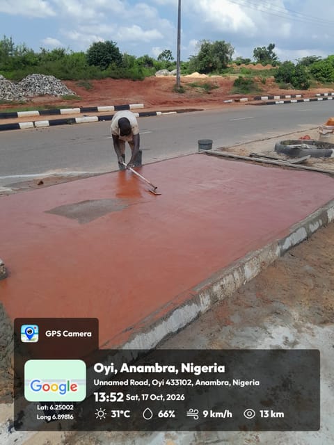Site photo, 17 Oct 2026